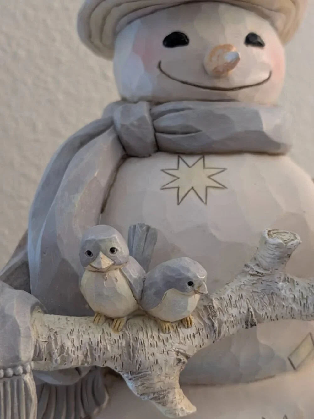 LARGE Jim Shore winter woodland 19” Snowman, beautiful condition, indoor/outdoor